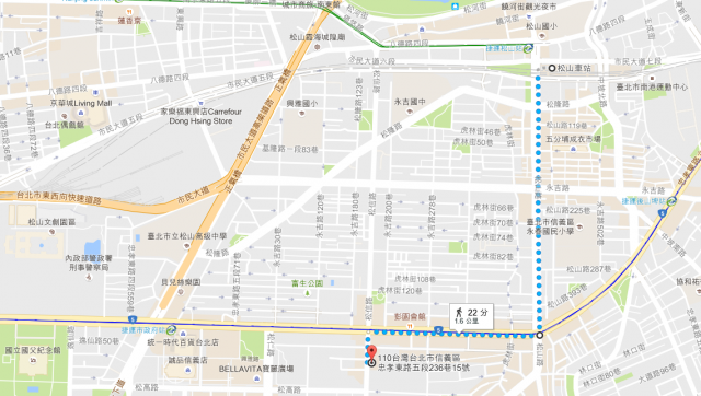 松山工農交通地圖